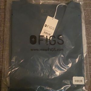 Figs Caribbean Blue Casma 3 Pocket Scrub Top S